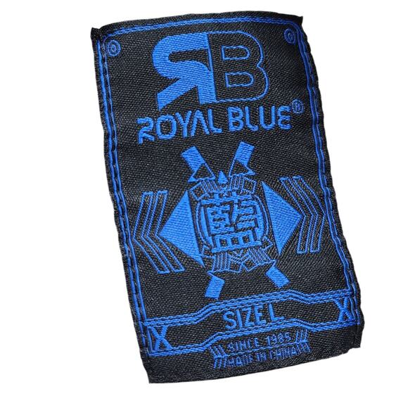 Royal Blue Hoodie Large Comic Book Graphic Short Sleeve Sweatshirt Retro Pop Art - Picture 7 of 16